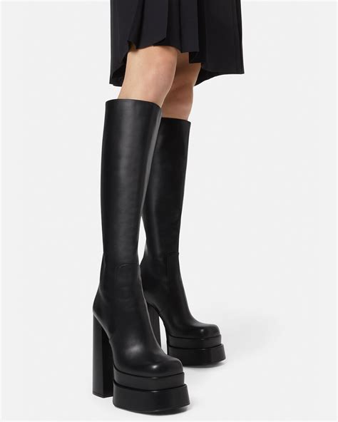 versace knee boots|versace aevitas boots.